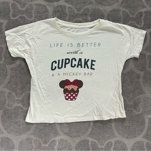 Disney Parks T-shirt “Life is better with a cupcake and a Mickey bar”